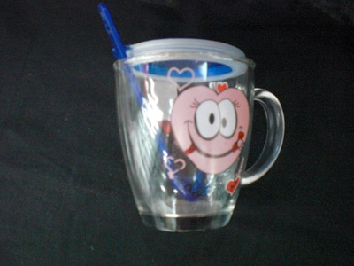 么砂玻璃帶小勺、帶蓋桃型杯 節(jié)日饋贈(zèng)與廣告宣傳的精致之選